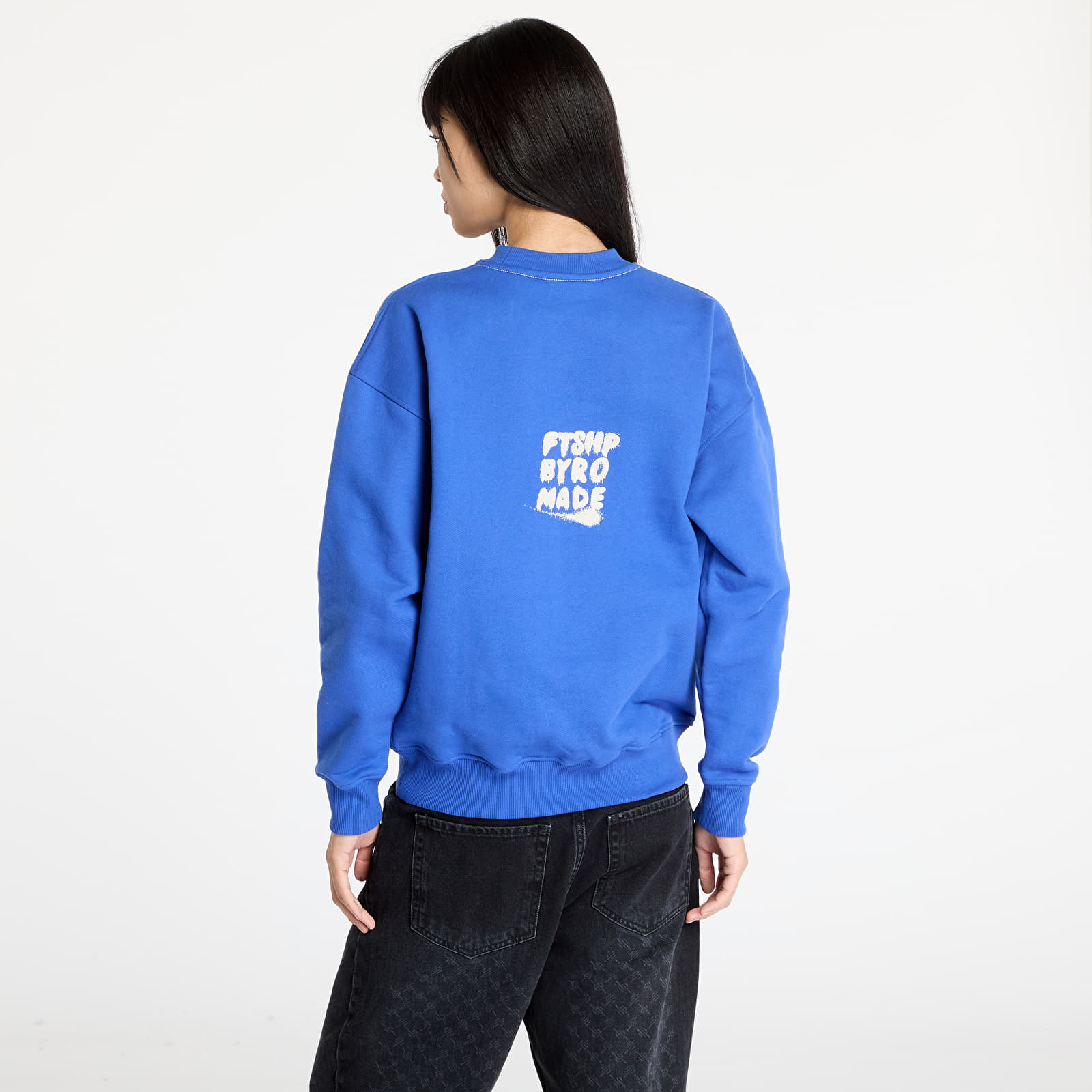 Bluzy z kapturem FTSHP RFTW Crewneck UNISEX Blue