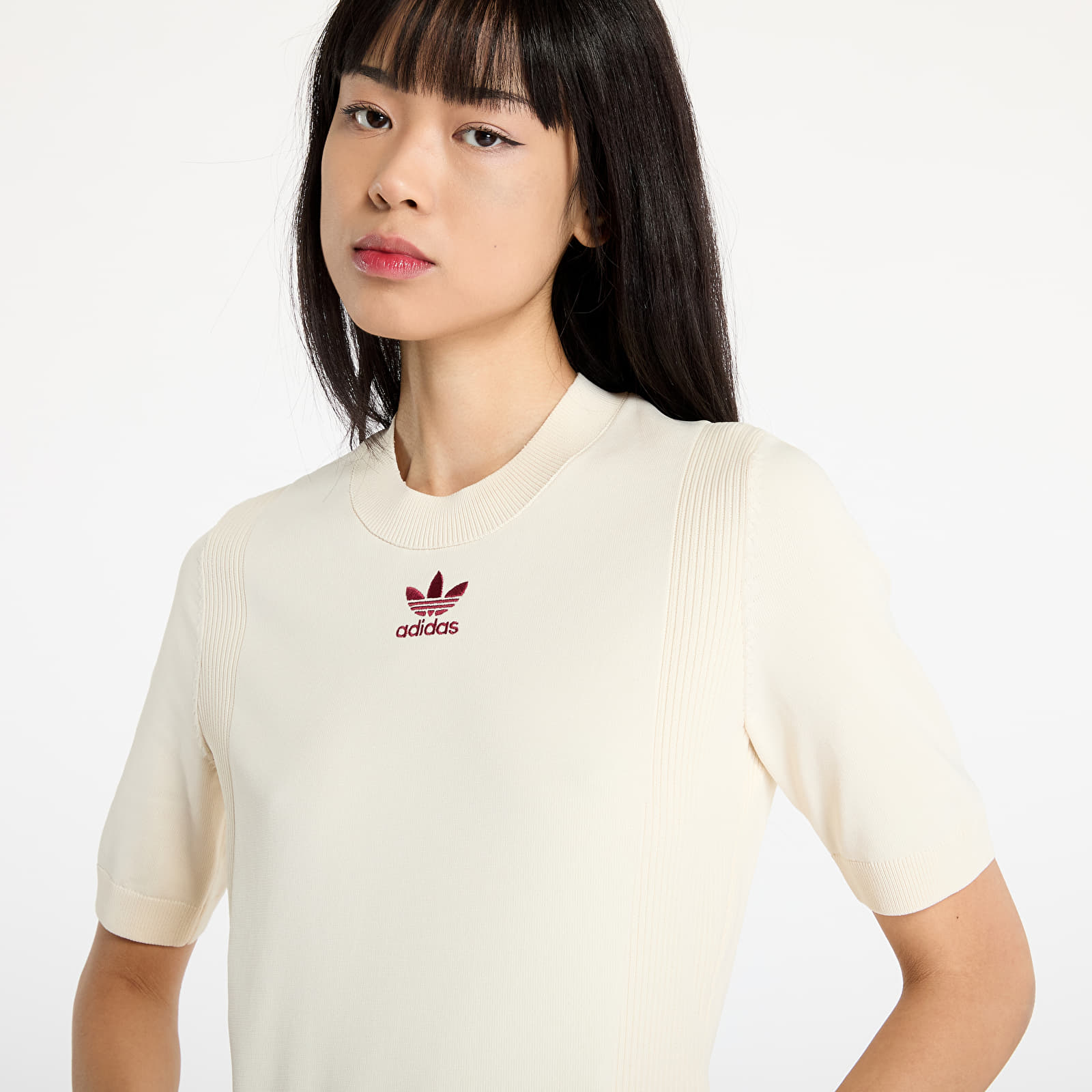 T-paidat adidas x Wales Bonner Knit Short Sleeve T-Shirt Wonder White