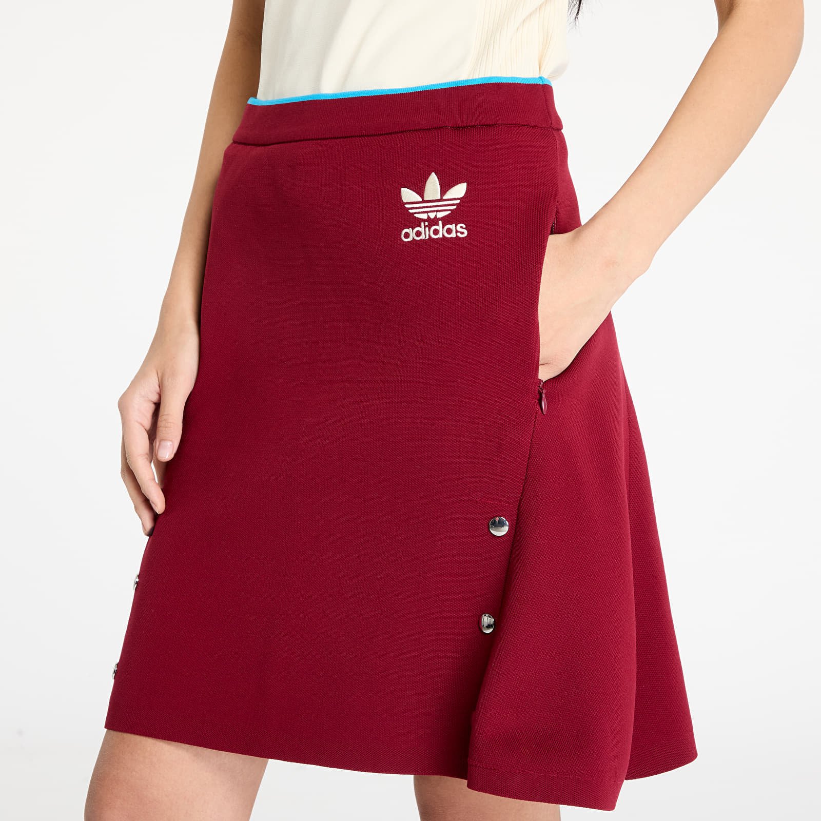 adidas x Wales Bonner Knit Skirt Core Burgundy - 1 | YEO