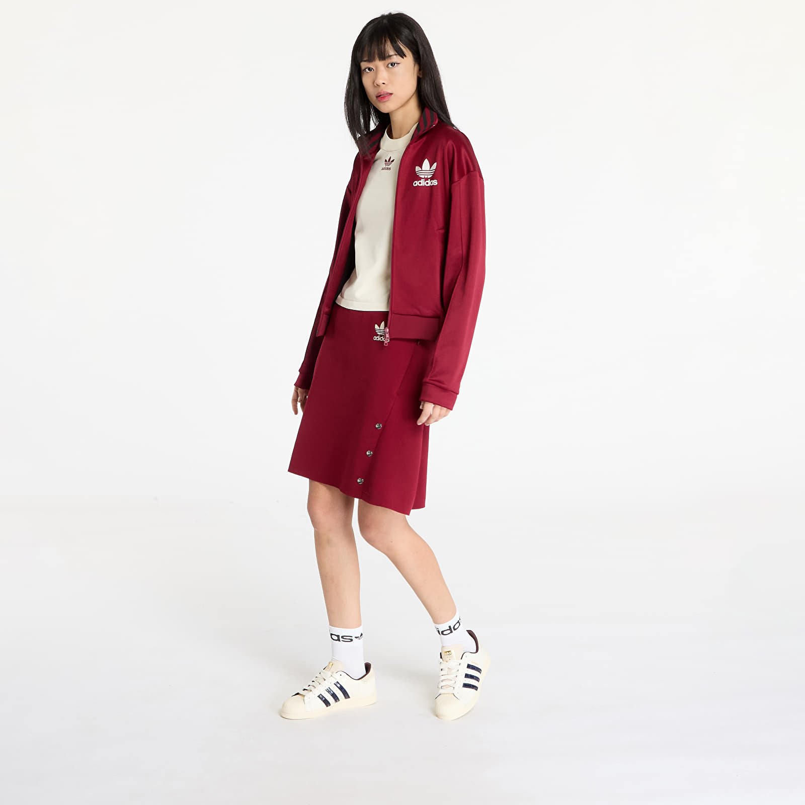 Szoknyák adidas x Wales Bonner Knit Skirt Core Burgundy