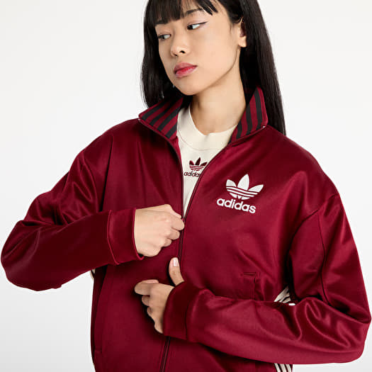 Adidas track top burgundy 2025