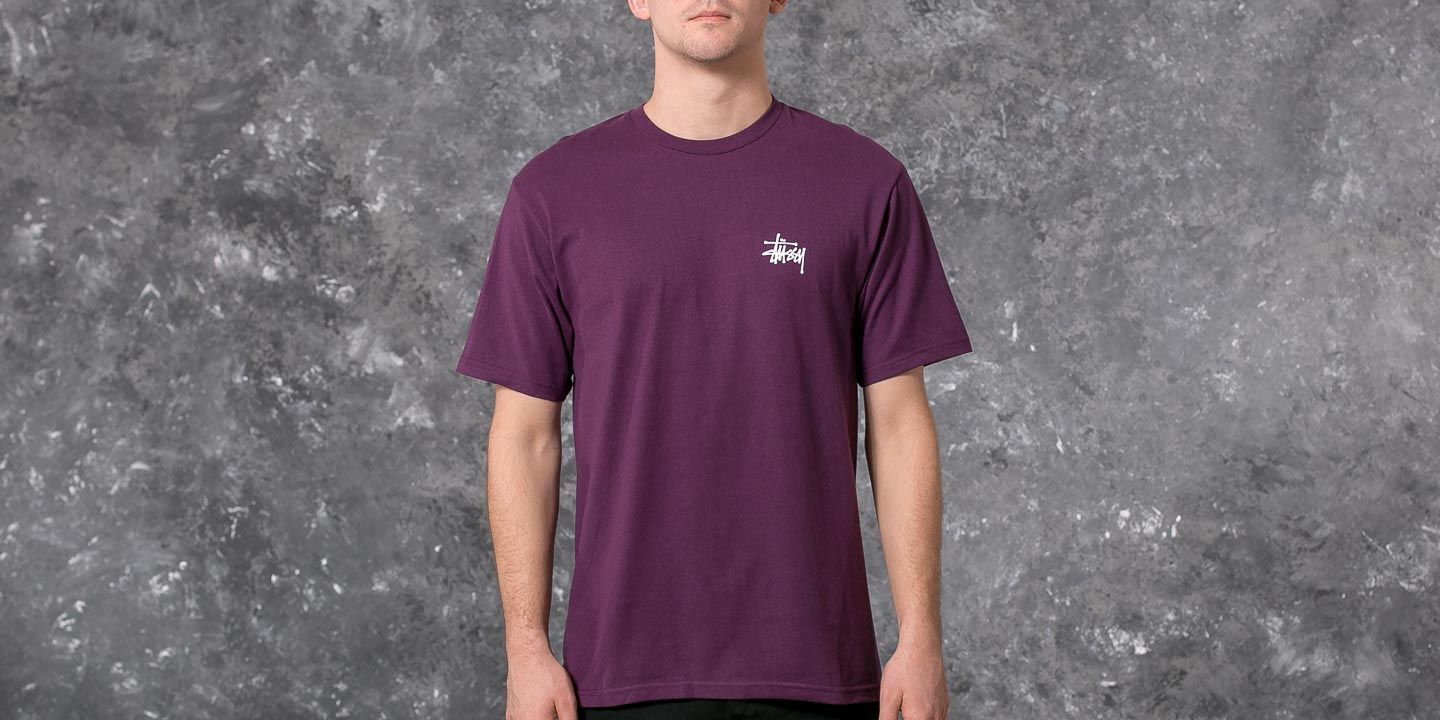 T-shirts και πουκάμισα Stüssy Basic Tee Grape