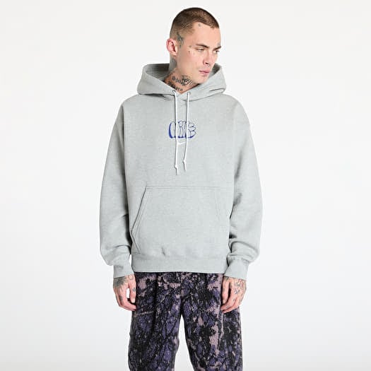Mikina Nike Solo Swoosh Men's Fleece Hoodie Dk Grey Heather/ Sail