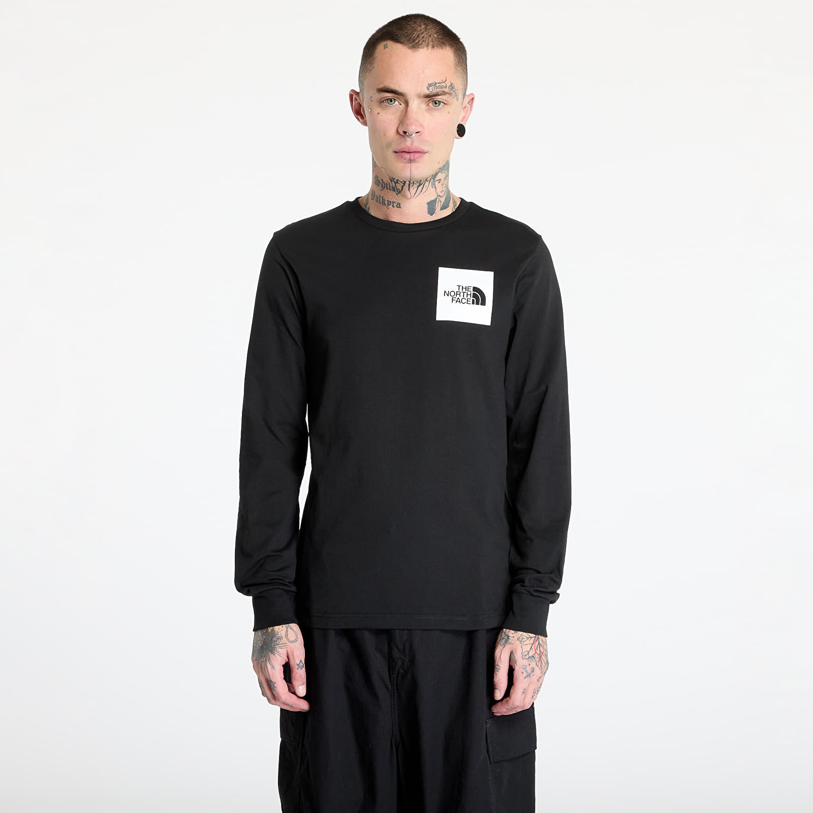 T-shirty męskie The North Face Longsleeve Fine Tee TNF Black
