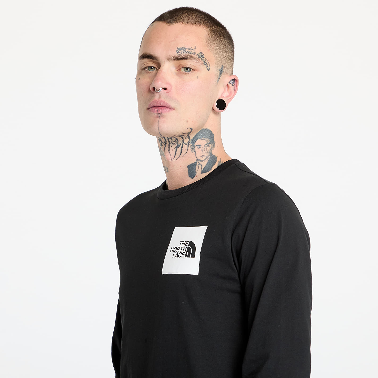 T-shirty męskie The North Face Longsleeve Fine Tee TNF Black