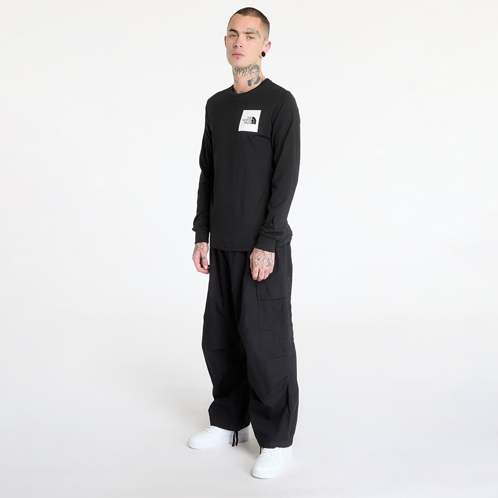 T-shirty męskie The North Face Longsleeve Fine Tee TNF Black