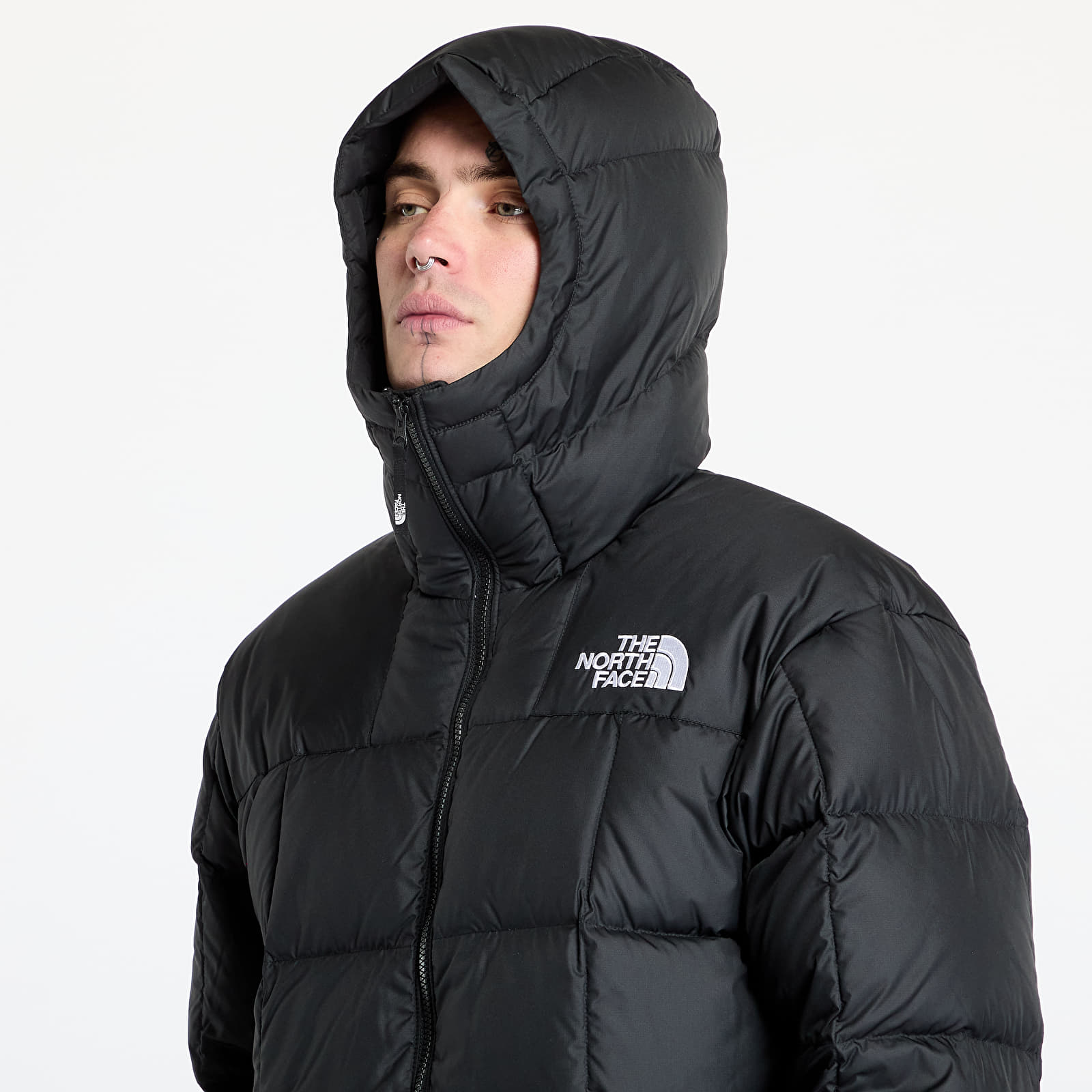 Puffer jackets The North Face Lhotse Hooded Jacket TNF Black