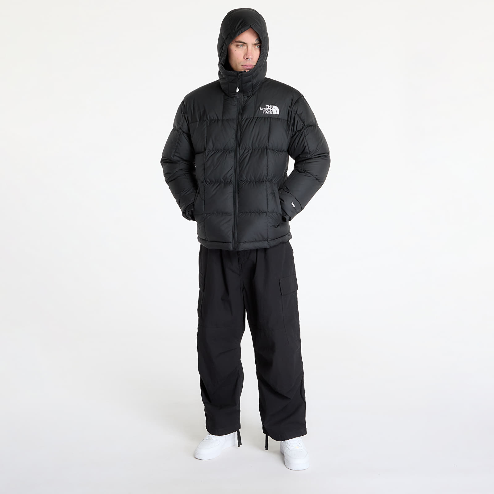 Puffer jackets The North Face Lhotse Hooded Jacket TNF Black