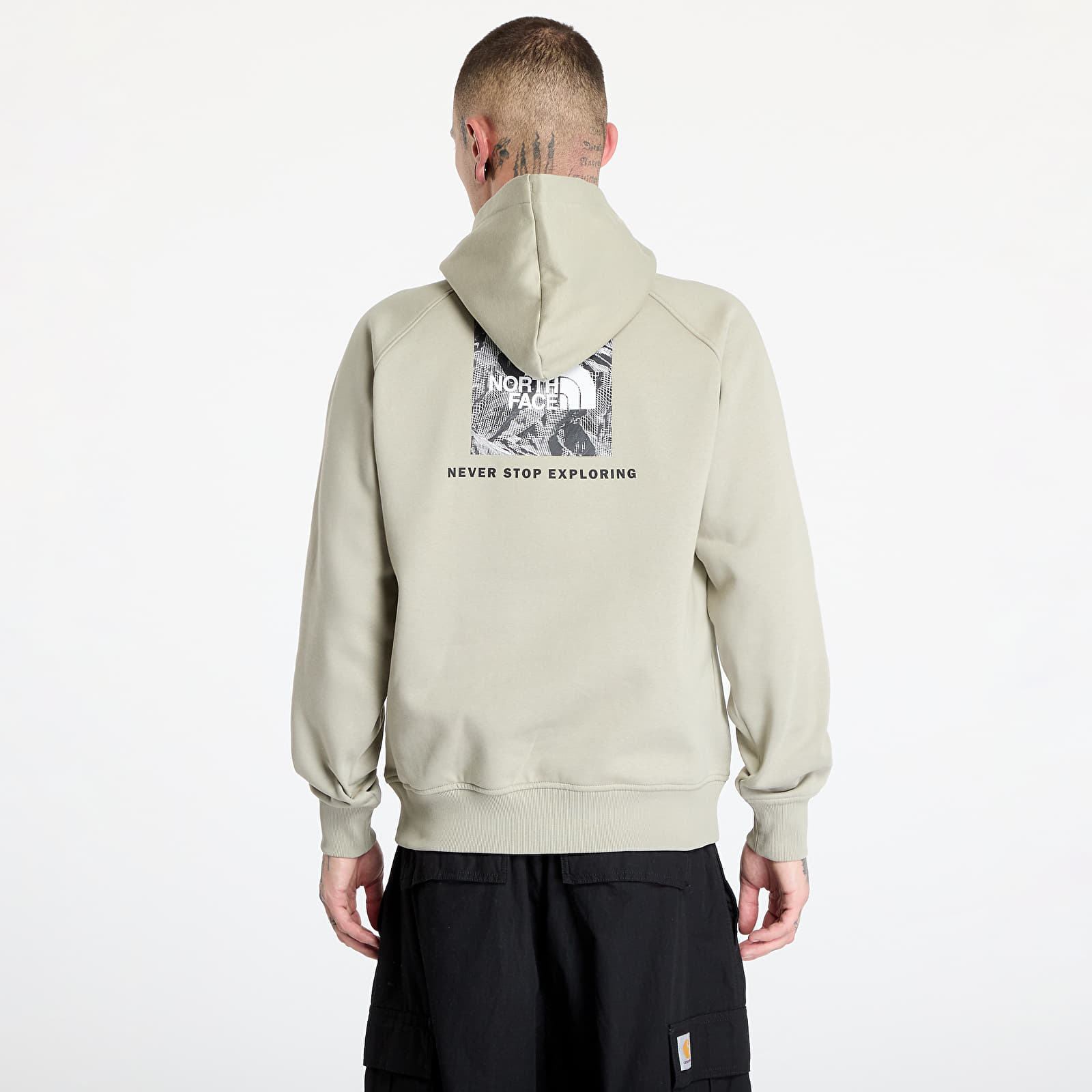 Men's hoodies The North Face Raglan Redbox Hoodie Clay Grey