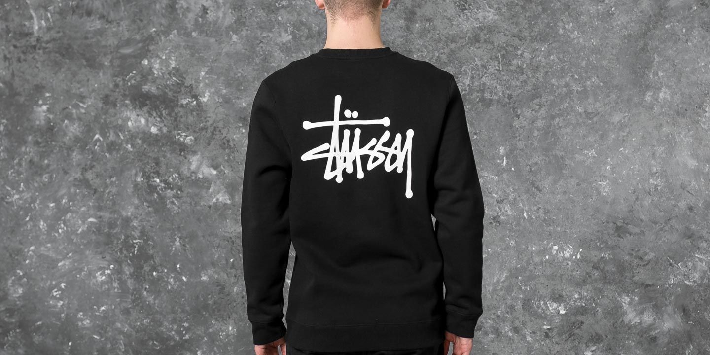 Bluzy Stüssy Basic Crew Black