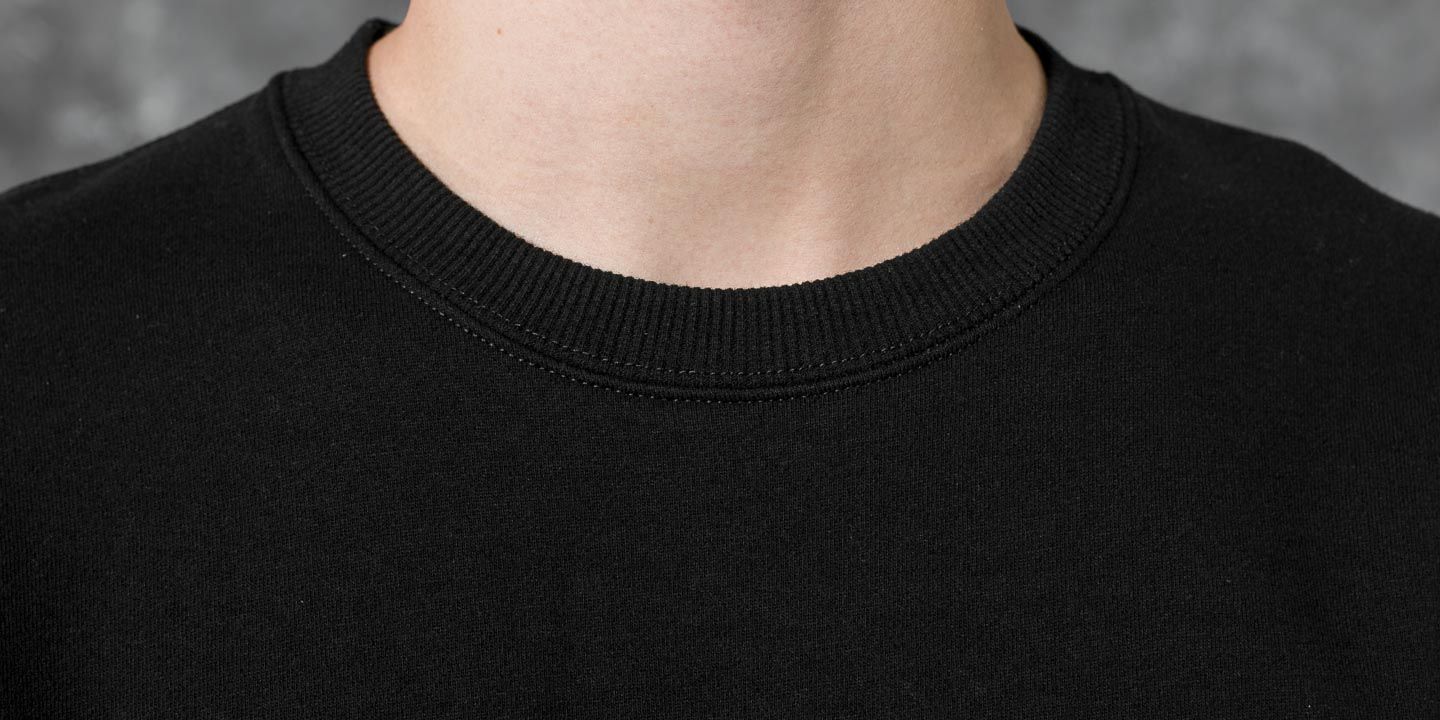 Bluzy Stüssy Basic Crew Black