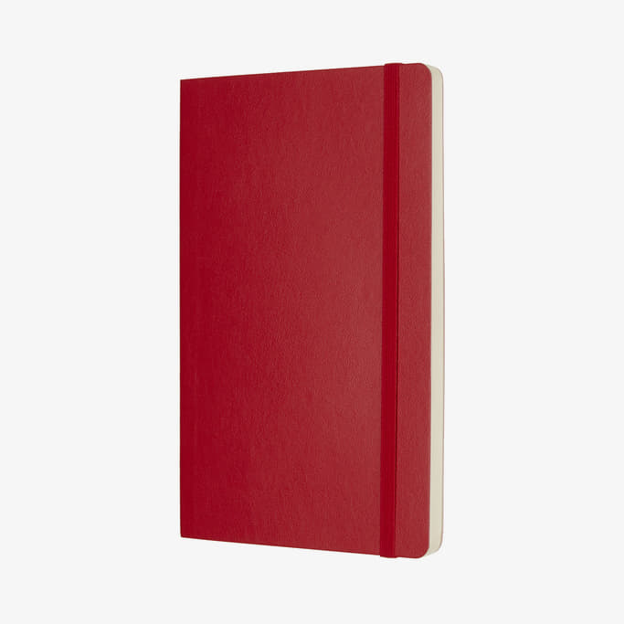 Diáře a zápisníky Moleskine Zápisník Měkký Čistý L Červený