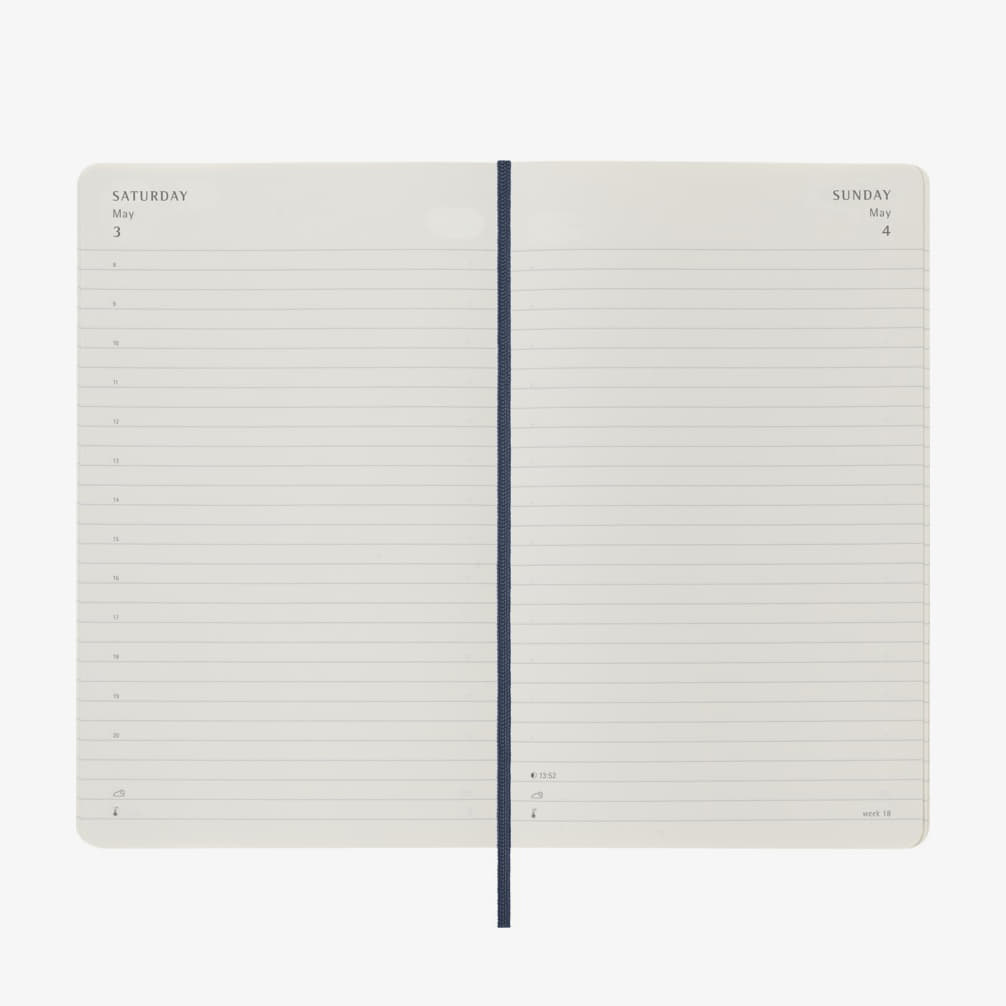 Denníky a zápisníky Moleskine Diář 2025 Denní Měkký L Modrý