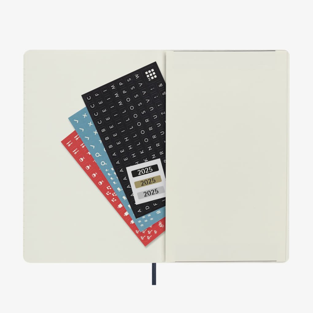 Denníky a zápisníky Moleskine Diář 2025 Denní Měkký L Modrý