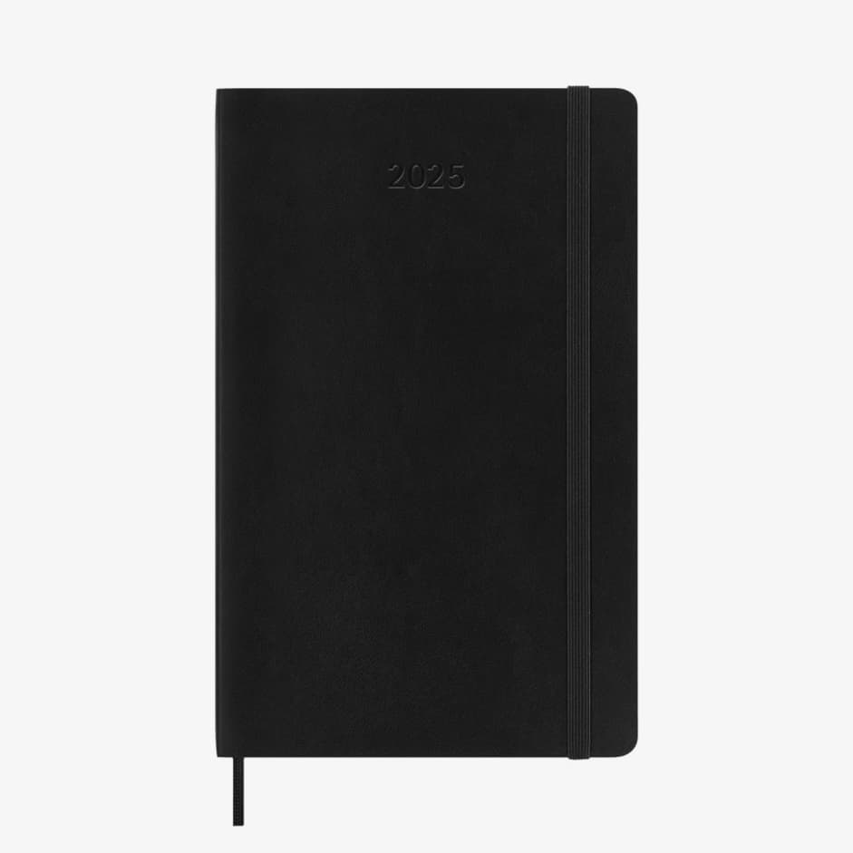 Denníky a zápisníky Moleskine Diář 2025 Denní Měkký L Černý