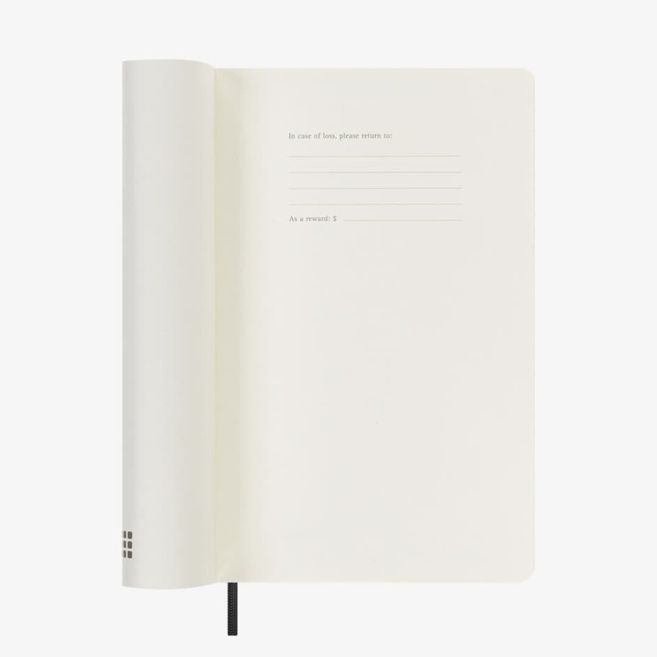Denníky a zápisníky Moleskine Diář 2025 Denní Měkký L Černý