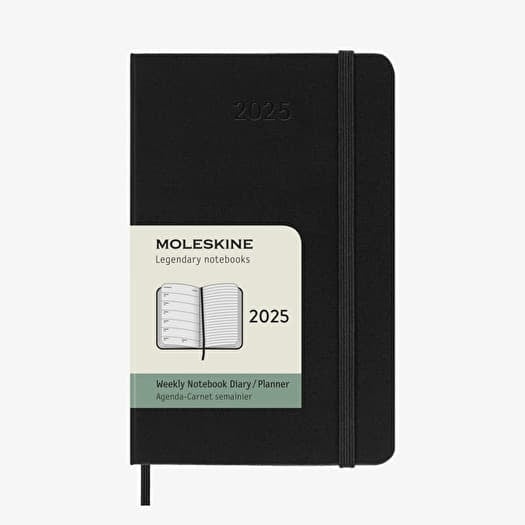 Moleskine Plánovací Zápisník 2025 Tvrdý S Černý