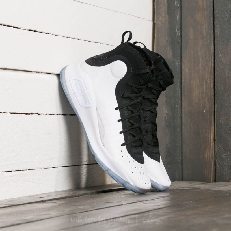 Men's shoes Under Armour Curry 4 Black/ White/ White (1298306-007