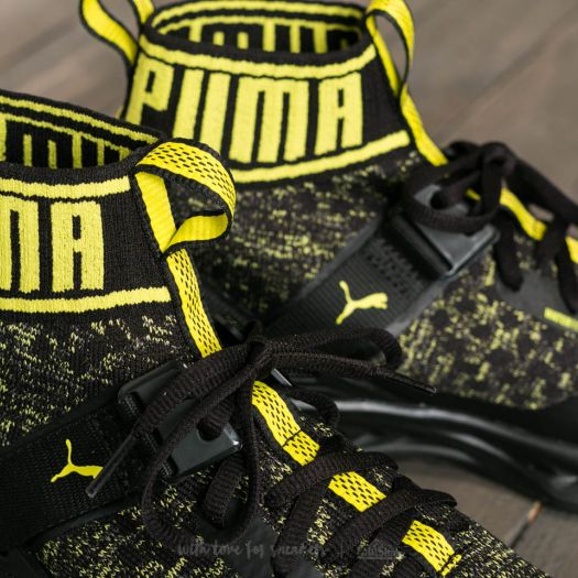 Zapatillas Hombre Puma Ignite evoKnit NC Black Quite Shade Yellow Footshop