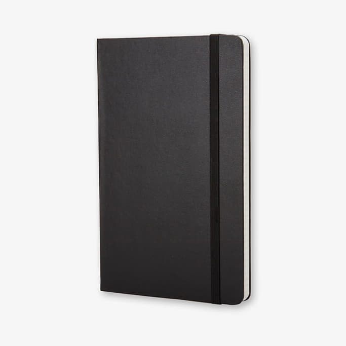 Denníky a zápisníky Moleskine Zápisník Tvrdý Čtverečkovaný S Černý