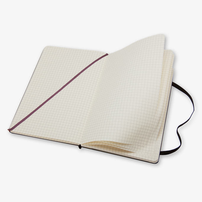 Denníky a zápisníky Moleskine Zápisník Tvrdý Čtverečkovaný S Černý