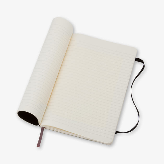 Denníky a zápisníky Moleskine Zápisník Měkký Linkovaný L Černý