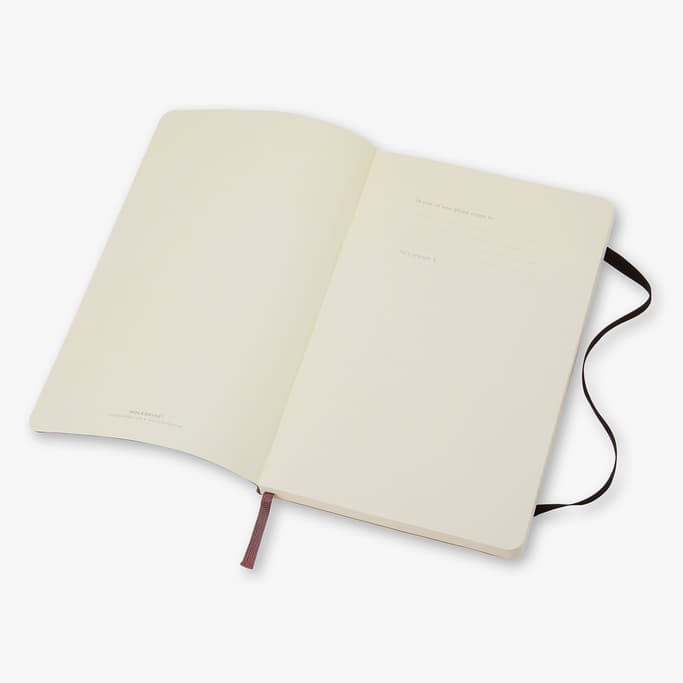 Denníky a zápisníky Moleskine Zápisník Měkký Linkovaný L Černý