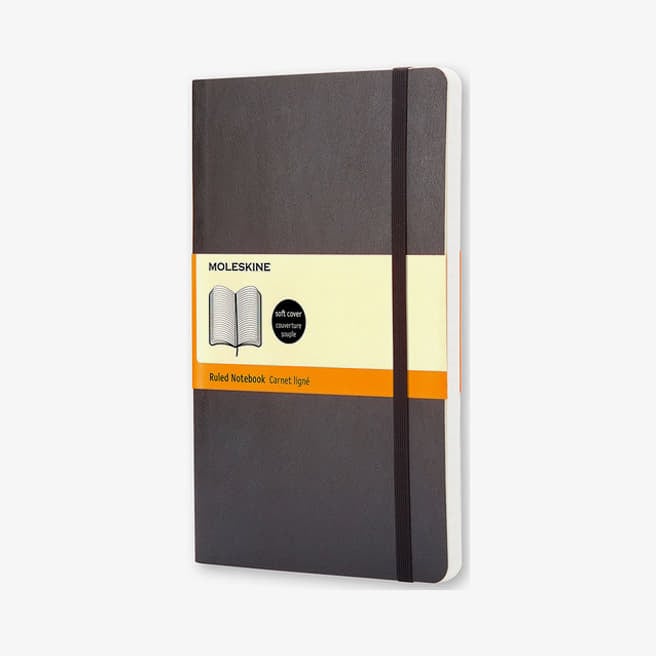 Denníky a zápisníky Moleskine Zápisník Měkký Linkovaný L Černý