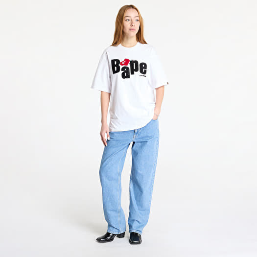 T-shirts A BATHING APE Heart Ape Head Relaxed Fit Short Sleeve Tee