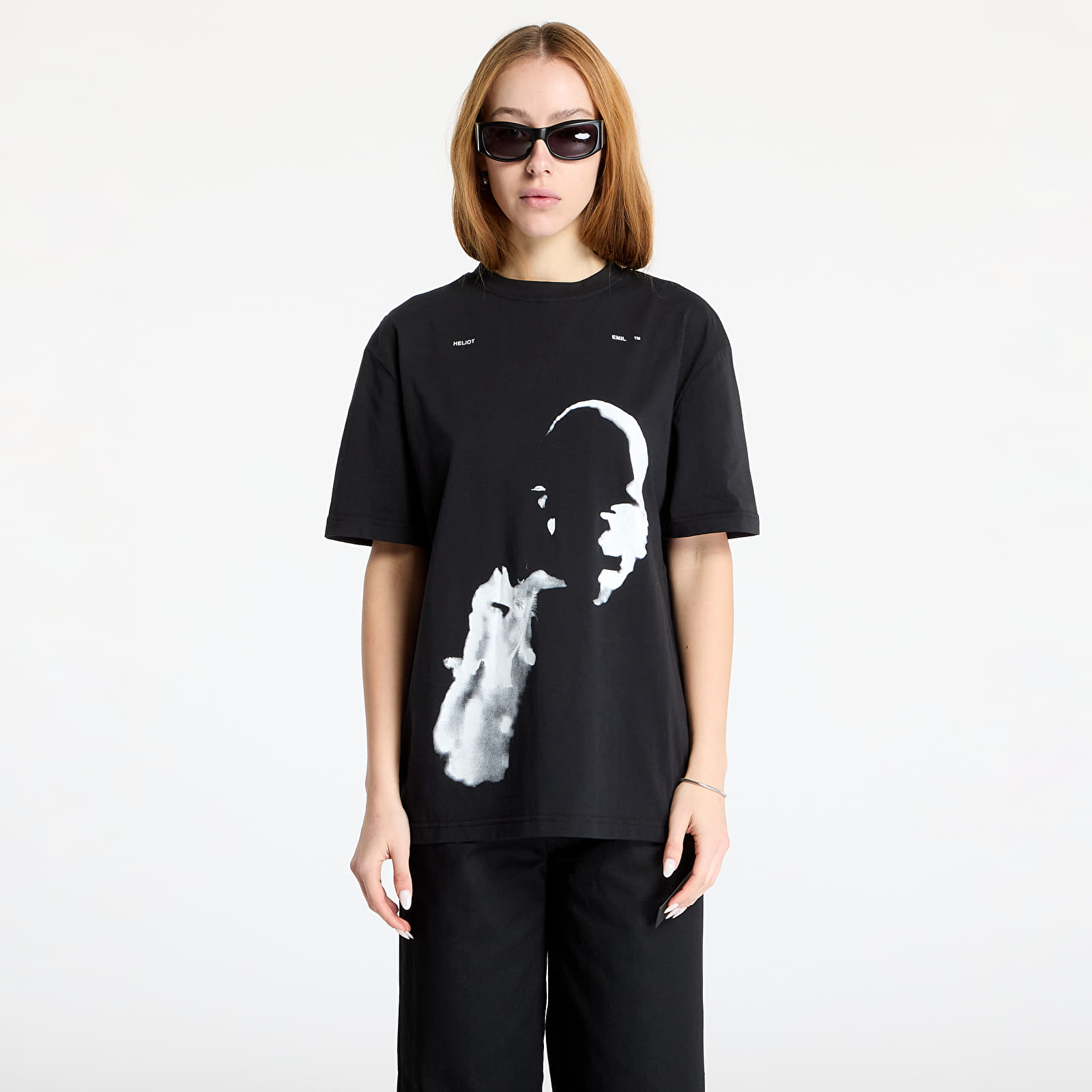Koszulki HELIOT EMIL Ai Generated Print T-Shirt Black