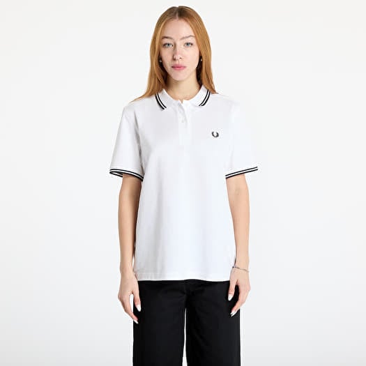 T-shirt FRED PERRY Twin Tipped Polo Shirt White