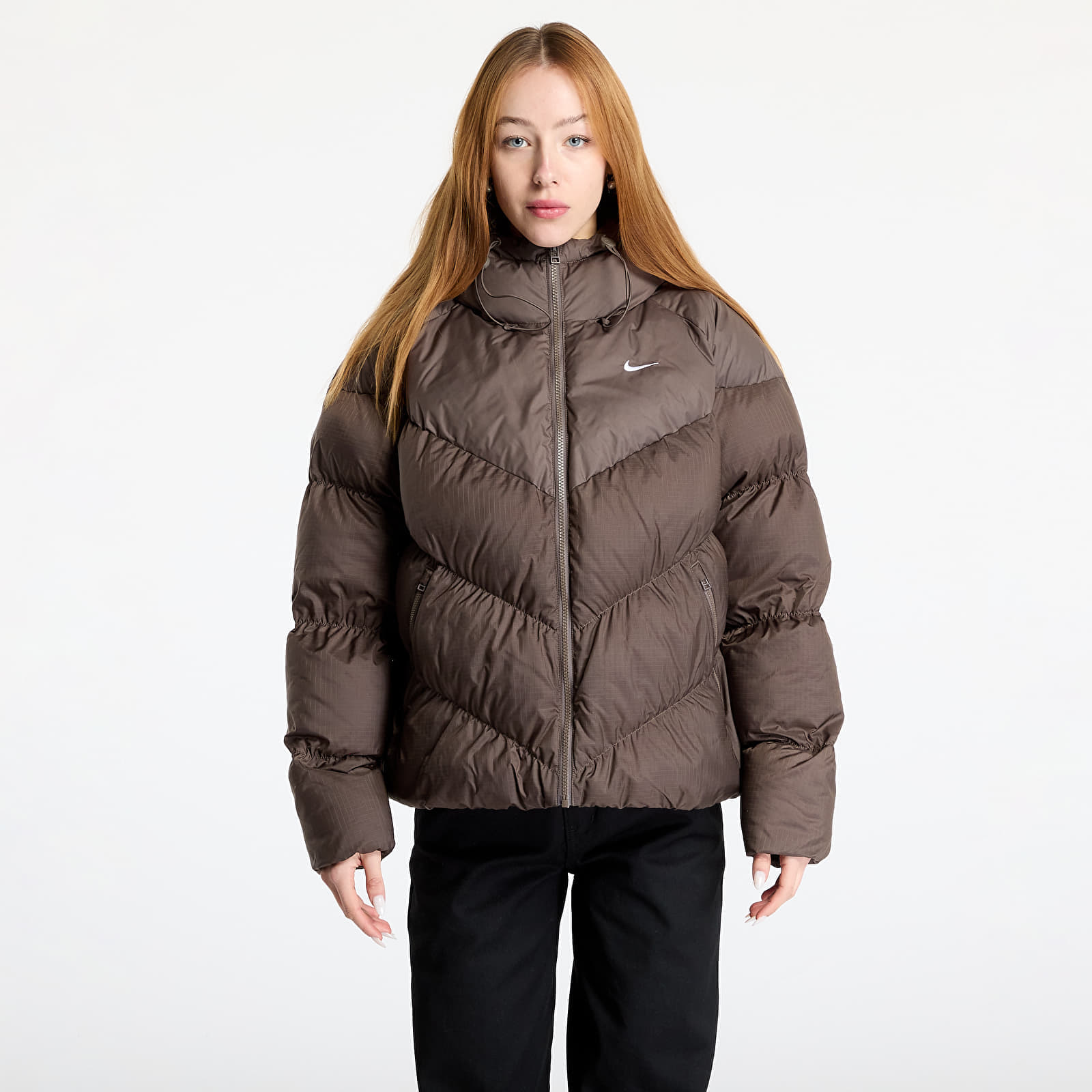 Bunda Nike Sportswear Windpuffer Women's Storm-FIT Loose Puffer Jacket Ironstone/ White L