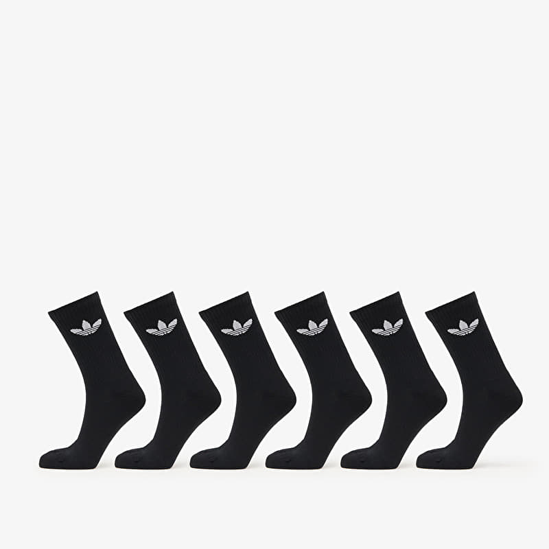 Socken adidas Trefoil Crew Sock Cushion 6-Pack Black