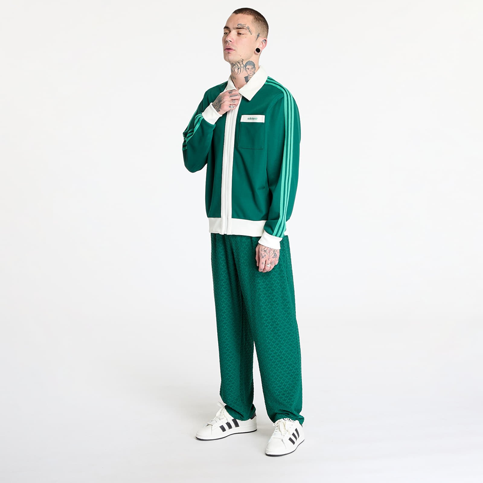 Mikiny adidas Track Top Collegiate Green