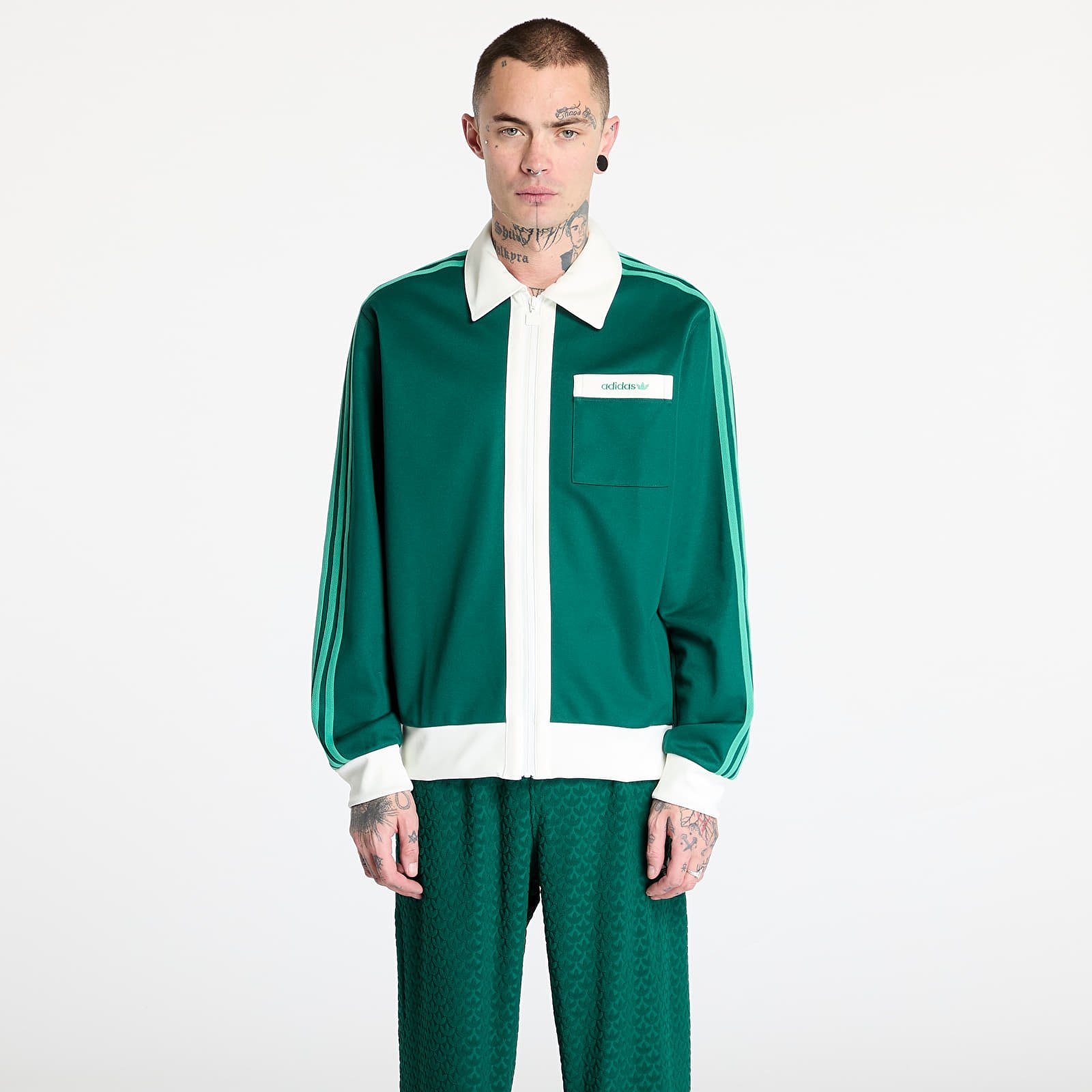 Mikiny adidas Track Top Collegiate Green