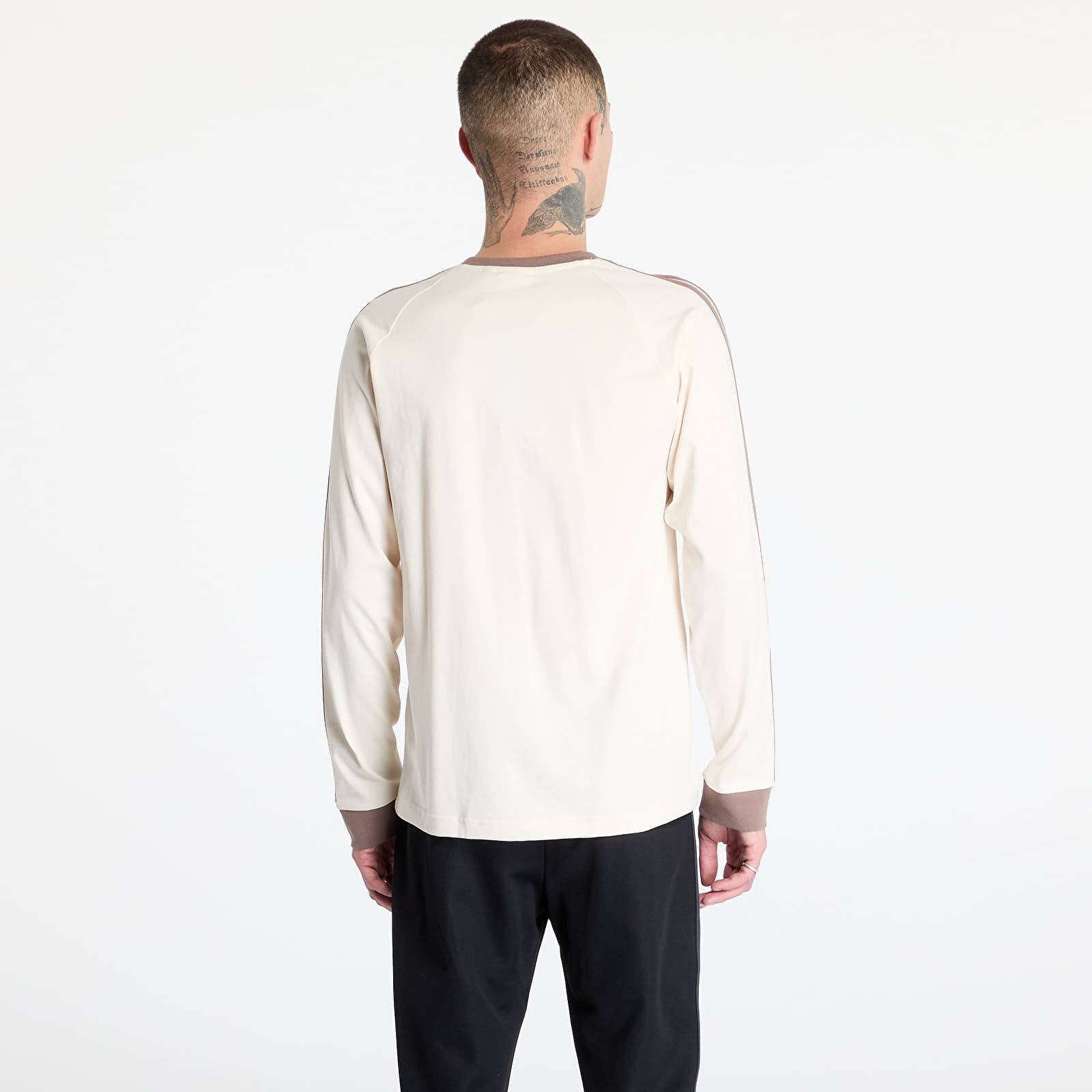 Koszulki adidas Adicolor Classics 3-Stripes Long Sleeve Top Trace Brown
