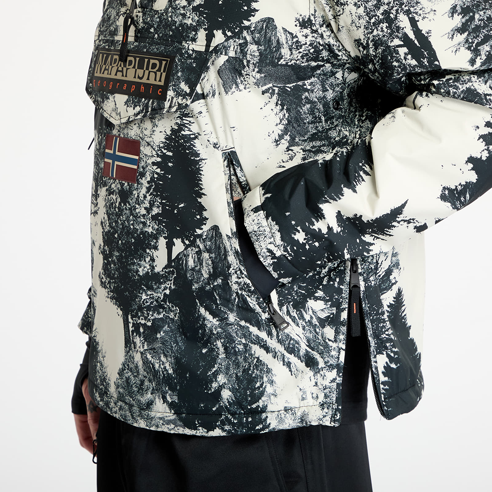 Jakker Napapijri Rainforest Next Det Tr F90 Jacket Black/ White