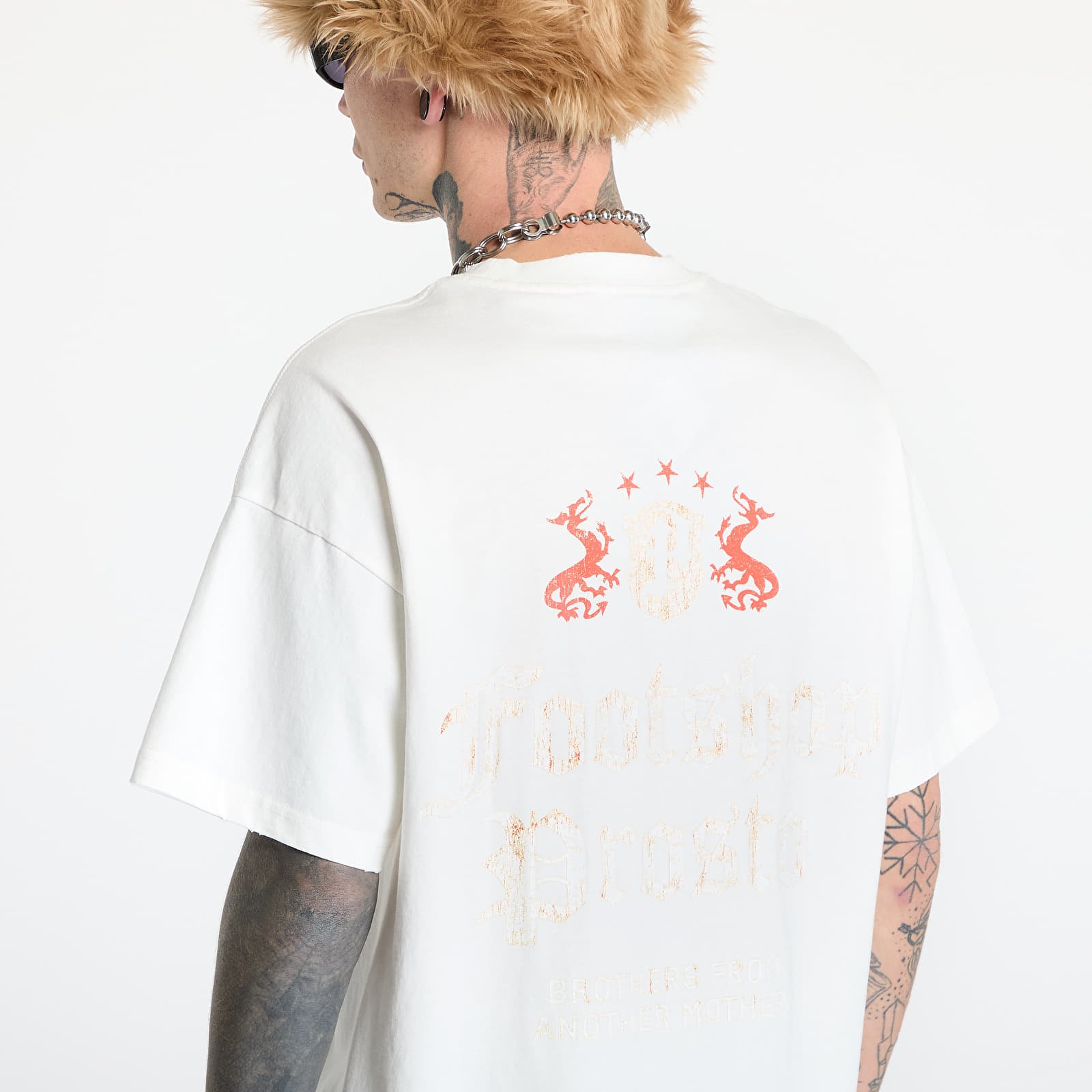 Koszulki FTSHP x PROSTO T-Shirt UNISEX Off - White Crest