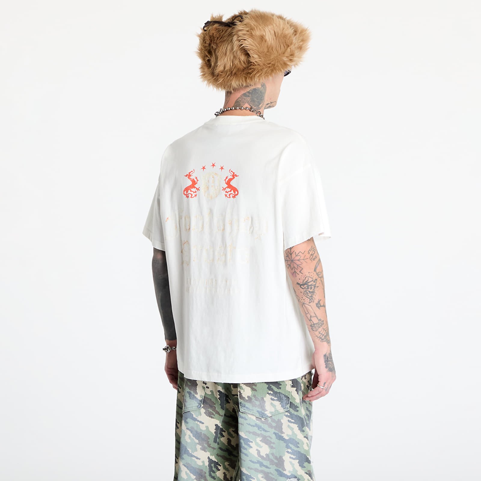 Koszulki FTSHP x PROSTO T-Shirt UNISEX Off - White Crest