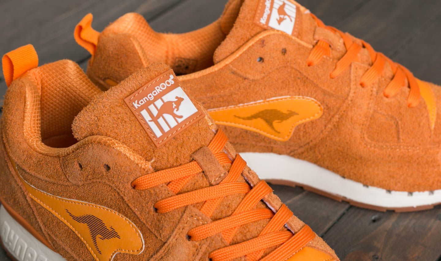 Pánské tenisky a boty KangaROOS Coil R1 Jumble Rustic Orange