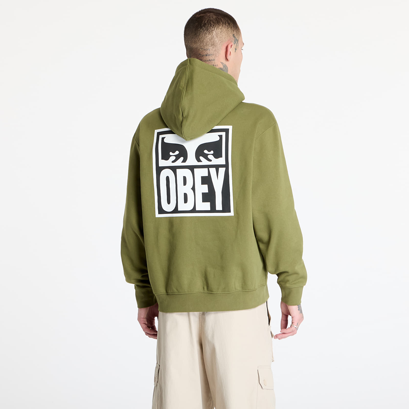Men's hoodies OBEY Obey Eyes Icon Hoodie Moss Green