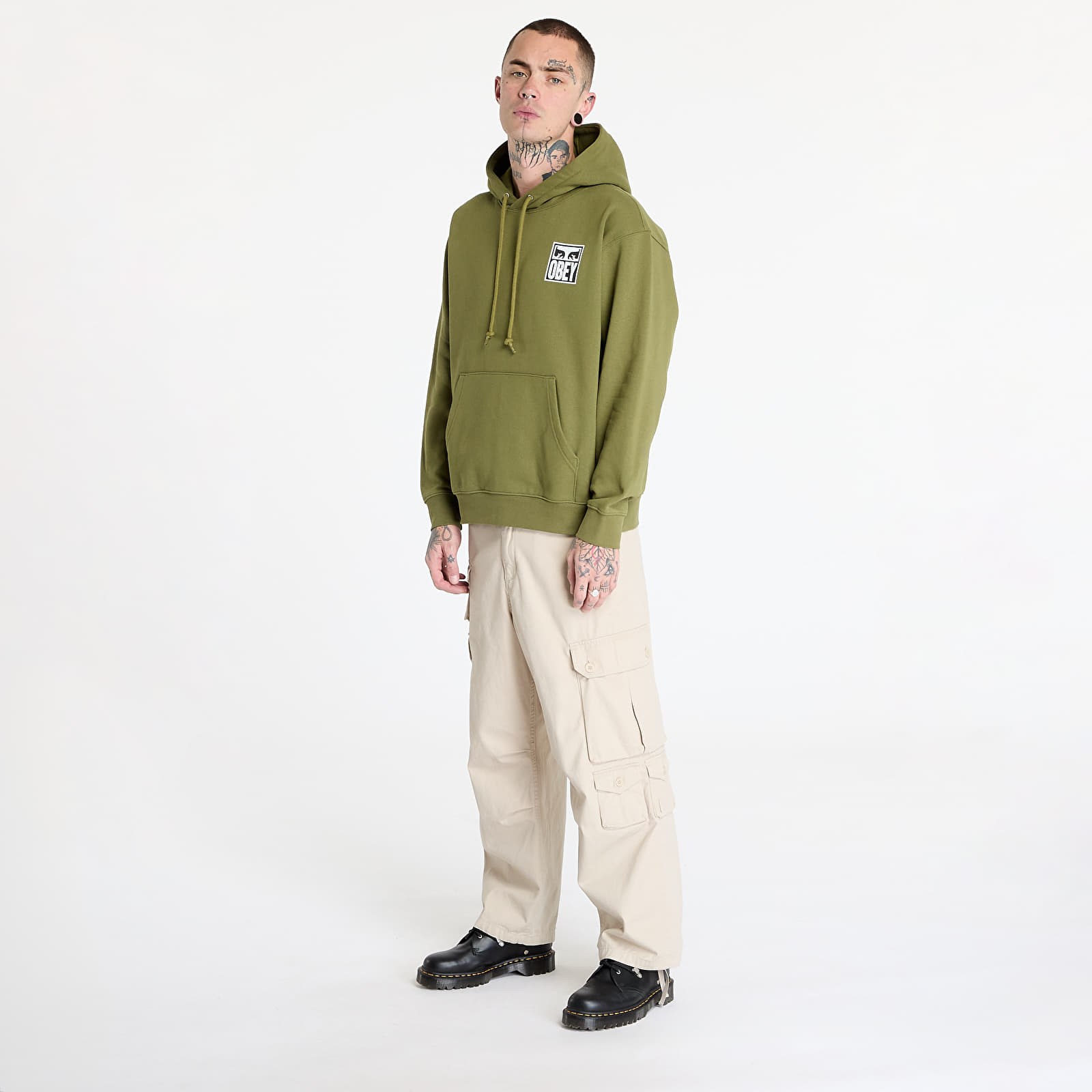 Men's hoodies OBEY Obey Eyes Icon Hoodie Moss Green