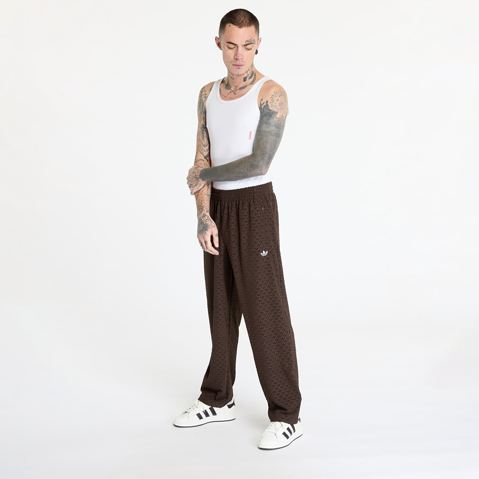 Tepláky adidas Originals Track Pants Dark Brown