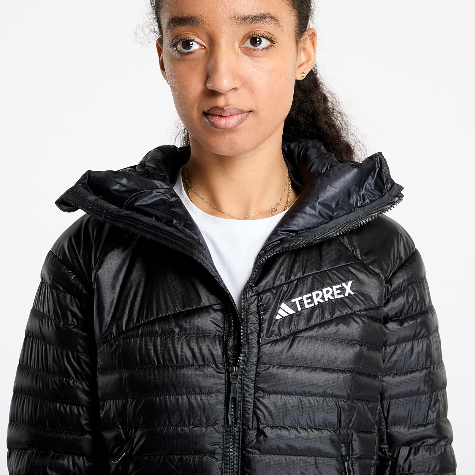 Bundy adidas Terrex Techrock Down Hooded Jacket Black