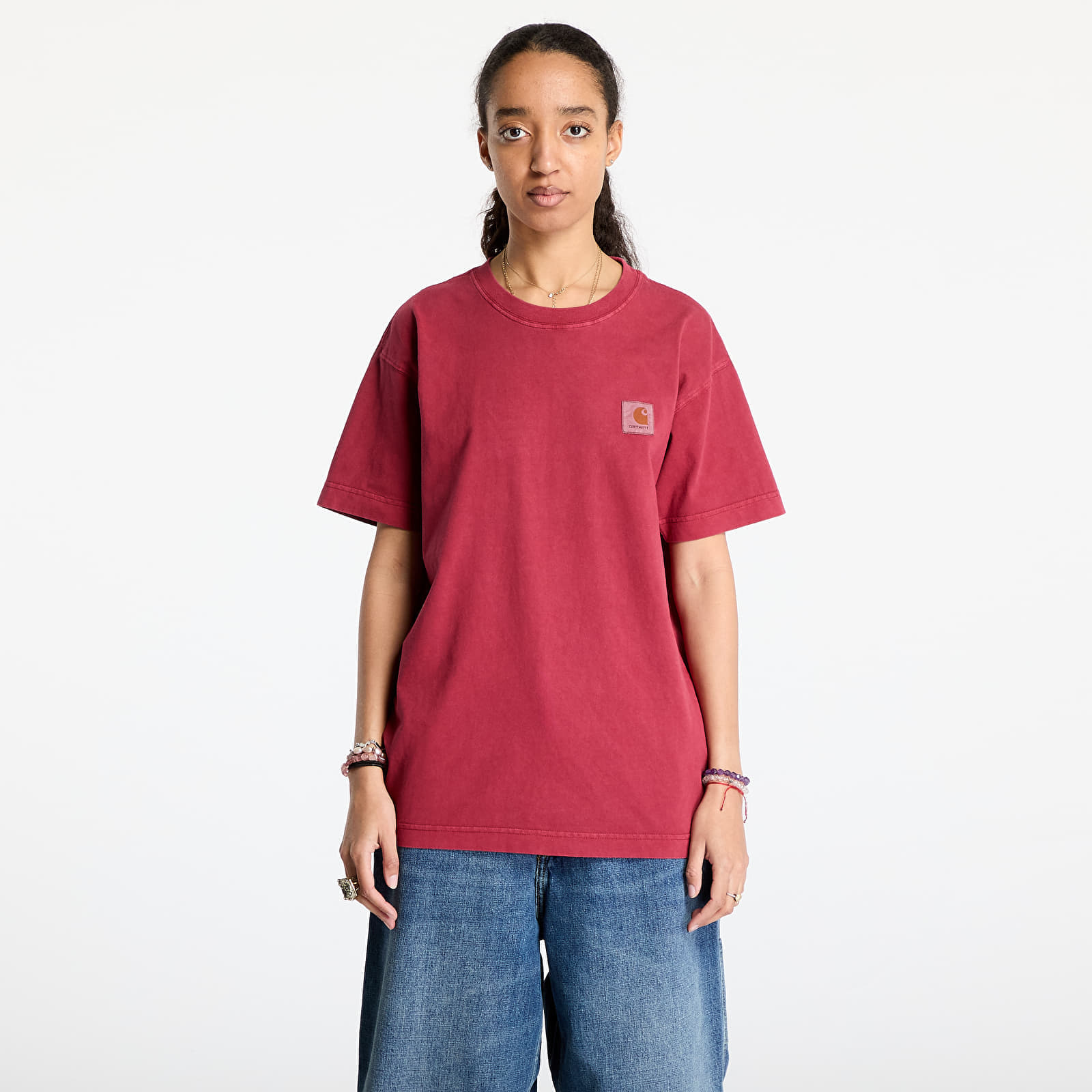 Tricou Carhartt WIP L/S Vista T-Shirt UNISEX Scarlet Garment Dyed