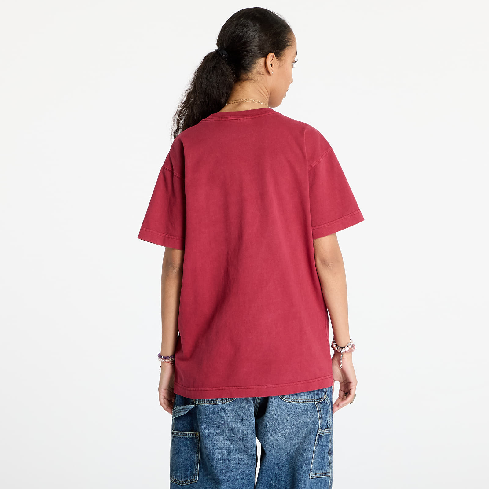 Männer T-Shirts Carhartt WIP L/S Vista T-Shirt UNISEX Scarlet Garment Dyed