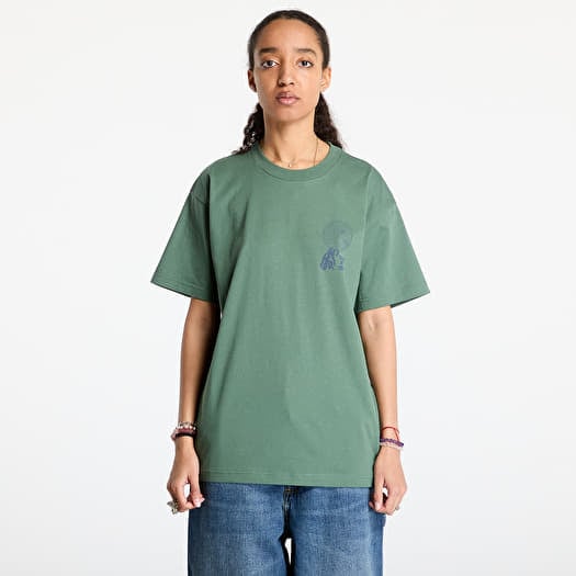 Póló Carhartt WIP Short Sleeve Chrysanthemum T-Shirt UNISEX Duck Green