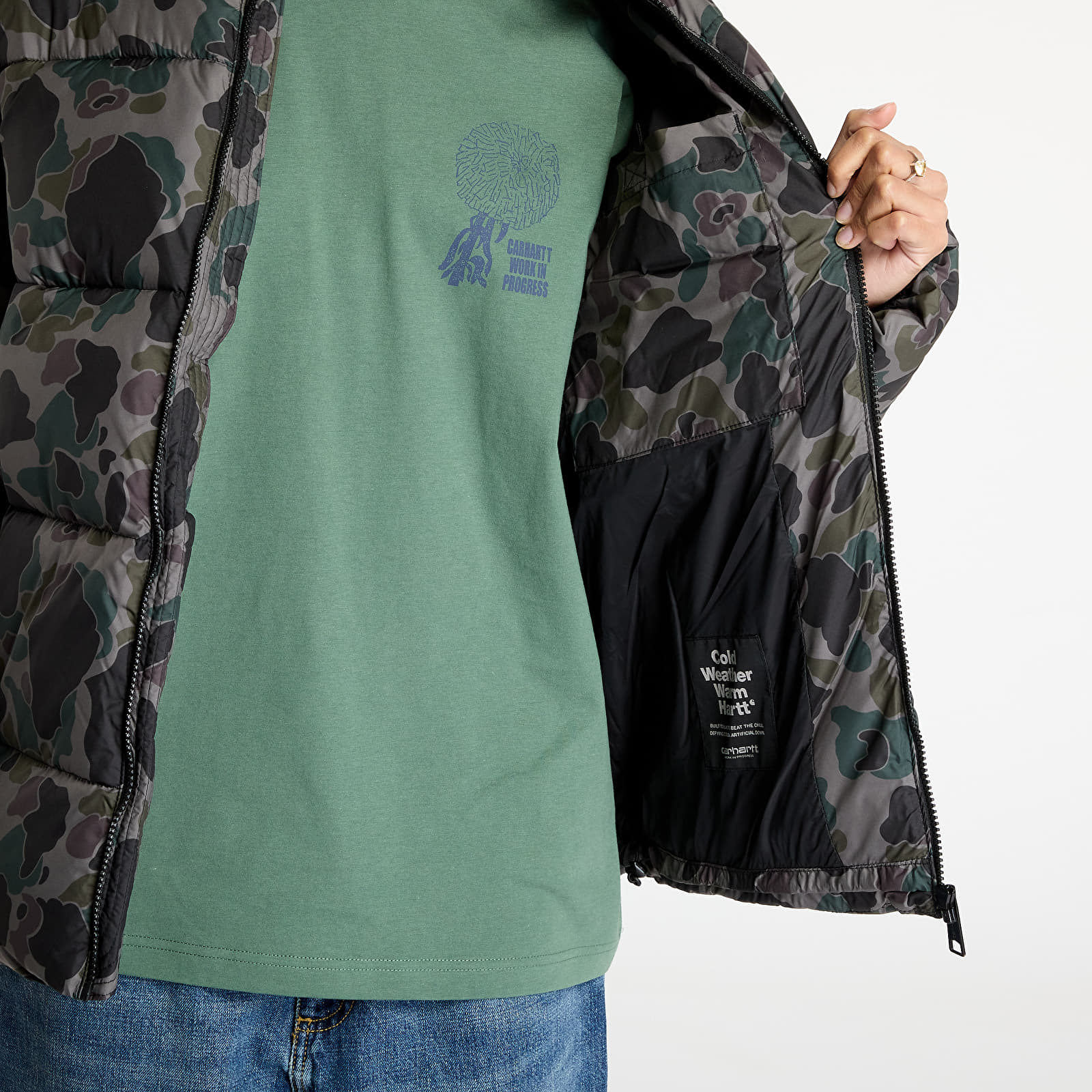 Puffer jackets Carhartt WIP Springfield Jacket UNISEX Camo Duck/ Grey/ Hamilton Brown