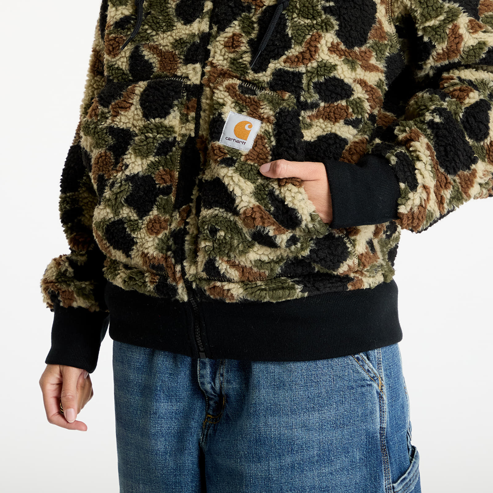 Vesty Carhartt WIP OG Active Liner UNISEX Camo Duck Jacquard/ Green
