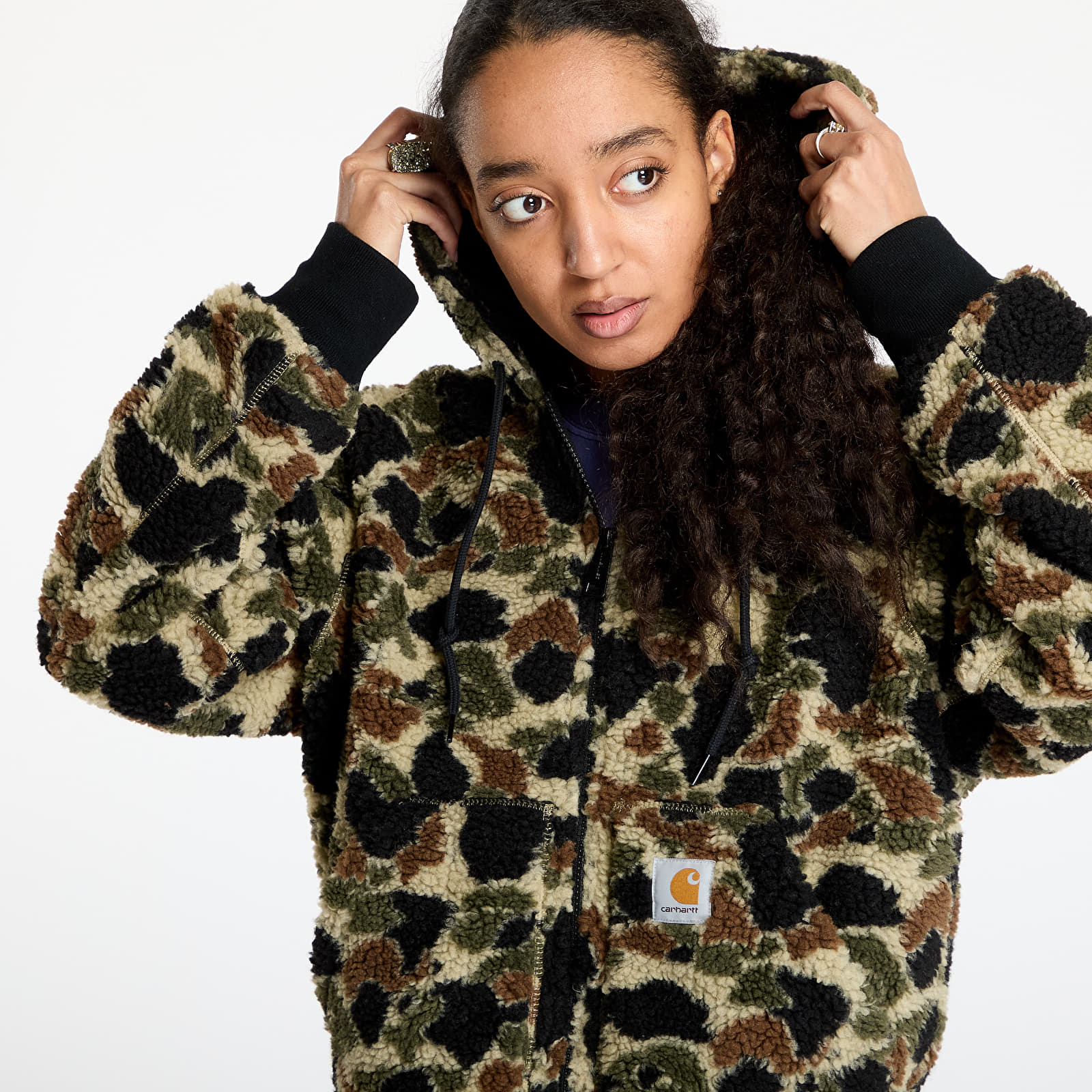 Vesty Carhartt WIP OG Active Liner UNISEX Camo Duck Jacquard/ Green